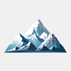 vector colourful mountain logo template - obrazy, fototapety, plakaty