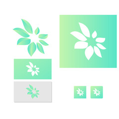 nature flower logo premium vector

