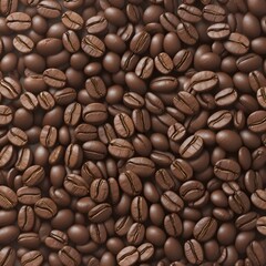 seamless coffee bean texture Generative AI