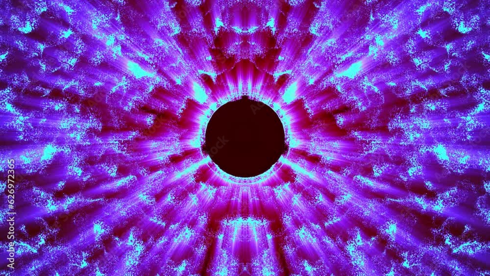 Wall mural big data visualization. abstract dynamic particles. abstract space background on a scientific astron