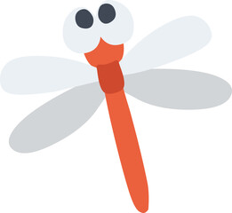 キャラクター風にデフォルメした赤とんぼのイラスト © yamasannge