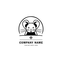 vector rat company logo template