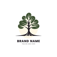 vector tree logo template design