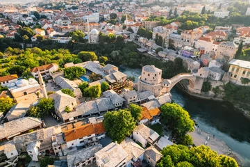 Cercles muraux Stari Most Historical Mostar Bridge known also as Stari Most or Old Bridge in Mostar, Bosnia and Herzegovina