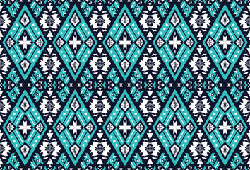 Geometric ethnic oriental seamless pattern design. Design for background, wallpaper, carpet, fabric, clothing, scarf, handkerchief. Abstract background. Navajo motifs.