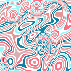 Fototapeta na wymiar ABSTRACT ILLUSTRATION MARBLED TEXTURE LIQUIFY PSYCHEDELIC PASTEL COLORFUL DESIGN. OPTICAL ILLUSION BACKGROUND VECTOR DESIGN