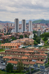 Fototapeta premium Santa Ana Neighborhood and Basurto Towers, Basurto, Bilbao, Biscay, Basque Country, Spain, Europe.