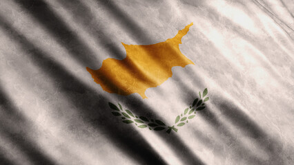Cyprus National Grunge Flag, High Quality Grunge Flag Image 