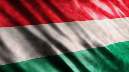 Hungary National Grunge Flag, High Quality Grunge Flag Image 