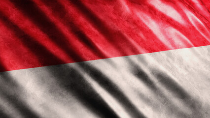 Indonesia National Grunge Flag, High Quality Grunge Flag Image 