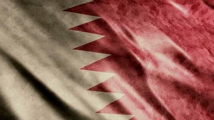 Fotobehang Qatar National Grunge Flag, High Quality Grunge Flag Image © kreativorks