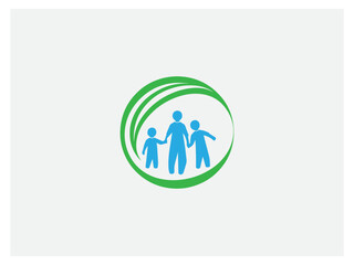 Fototapeta premium children and child logo premium, vector and illustration,