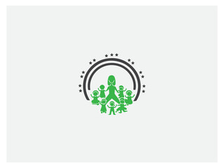 children and child logo premium, vector and illustration,