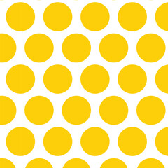 abstract yellow big polka dot pattern art