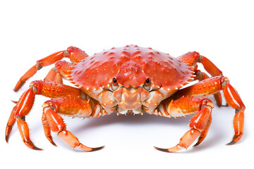 Crab isolated on white background.Generative Ai.
