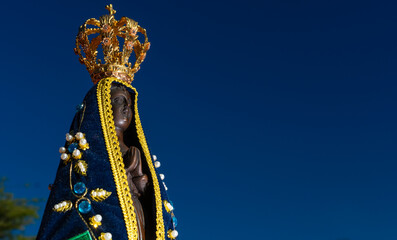 A santa imagem de Nossa Senhora Aparecida, a santa padroeira do Brasil