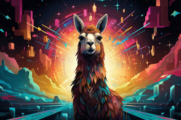 Llama chat wallpaper for Meta AI Model
