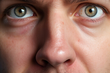 Naklejka premium close up of human face
