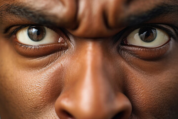 close up of human face