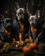French Bulldog Family-Halloween Costumes 