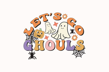 Retro Cute Halloween EPS Design