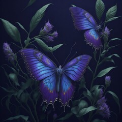 borboletas - transformação - lilás