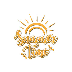 summer vector for print design, t-shirt, banner etc