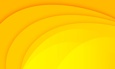 Yellow background with dynamic curve textured. Vector illustration