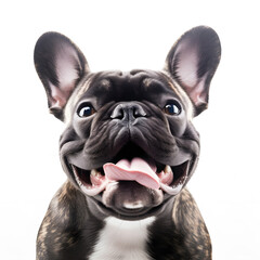 A french Bulldog on white isolated background
