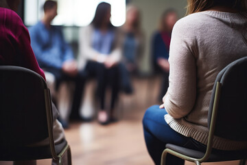  person attending a mental health seminar or workshop.
