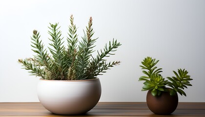 House plants on a shelf 