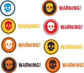set of signs. cybercrime malware virus phishing skull and bones. cyber crime internet hacker attackphishing attack vector illustration hacker attack vector
