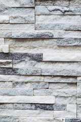 Mur en briques de pierres grises marbré - Mur décoratif pour l'extérieur