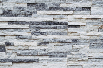 Mur en briques de pierres grises marbré - Mur décoratif pour l'extérieur