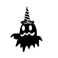 Halloween Boo With Hat Clipart