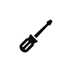 Screwdriver icon isolated on white background