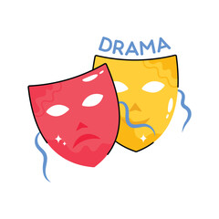 Masks vector filled outline Sticker. EPS 10 file