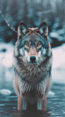 Obraz premium Wolf Nature Photography, Animal Photography