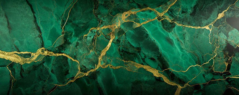 Luxury Marble texture background. Panoramic Marbling texture design for Banner, invitation, wallpaper © waichi2013th