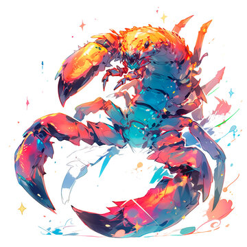Escorpion abstracto