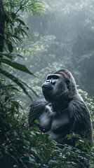 Naklejka premium Gorilla Animal Photography, Nature Photography