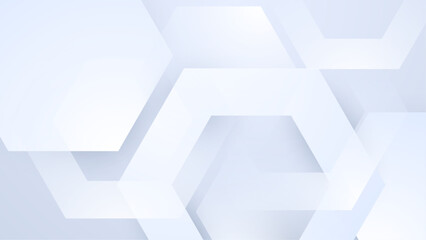 Fototapeta premium White abstract vector long minimal banner. Light neutral background with arrows and copy space for text. Facebook cover, social media header, web banner