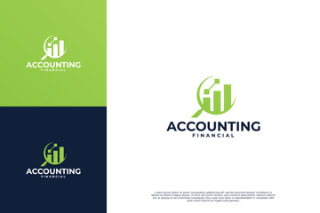 Creative Accounting and finance logo design.