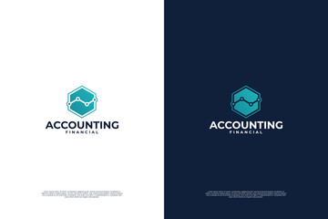 Accounting and financial logo design.