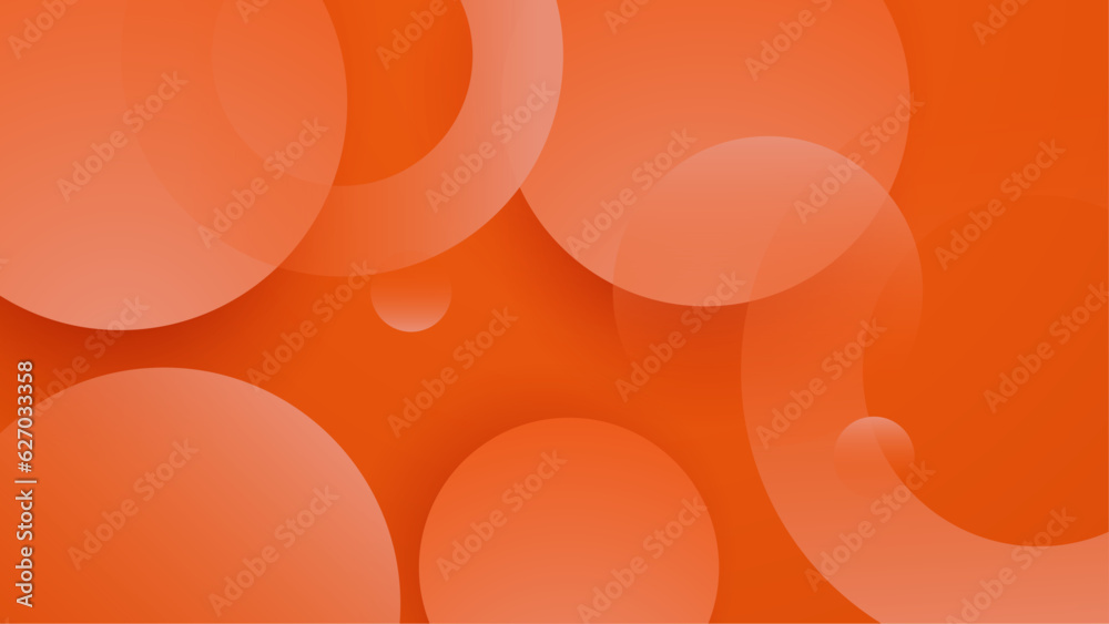 Wall mural abstract smooth light orange geometry paper futuristic minimal subtle vector background