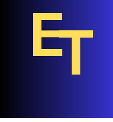 ET letter design and logo for every one 