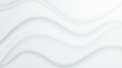 Abstract white background with 3d modern trendy fresh color for presentation design, flyer, social media cover, web banner, tech banner