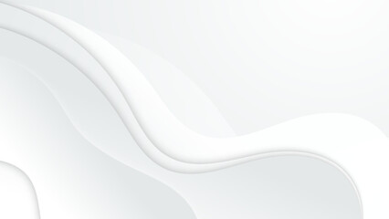 White gray satin texture that is white silver fabric silk panorama background with beautiful soft blur pattern natural.