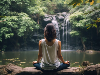 Fototapeta premium yoga in the park