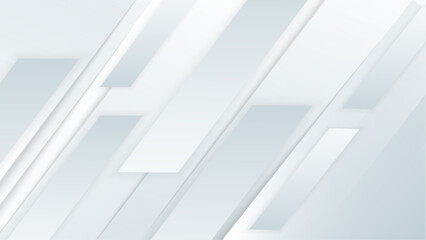 Naklejka premium Abstract white background with 3d modern trendy fresh color for presentation design, flyer, social media cover, web banner, tech banner